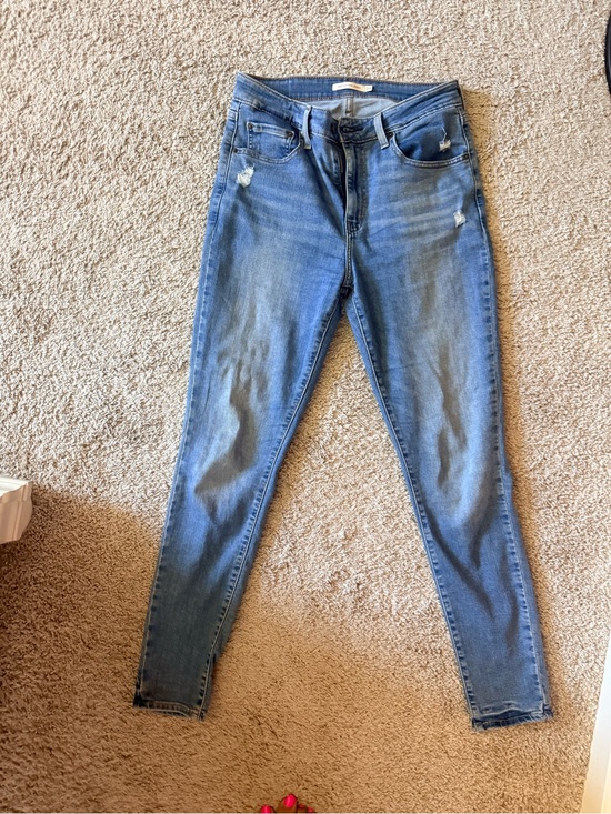 Signature by Levi Strauss Denim - Levi's Light Blue Skinny Jeans with Subtle Distressing